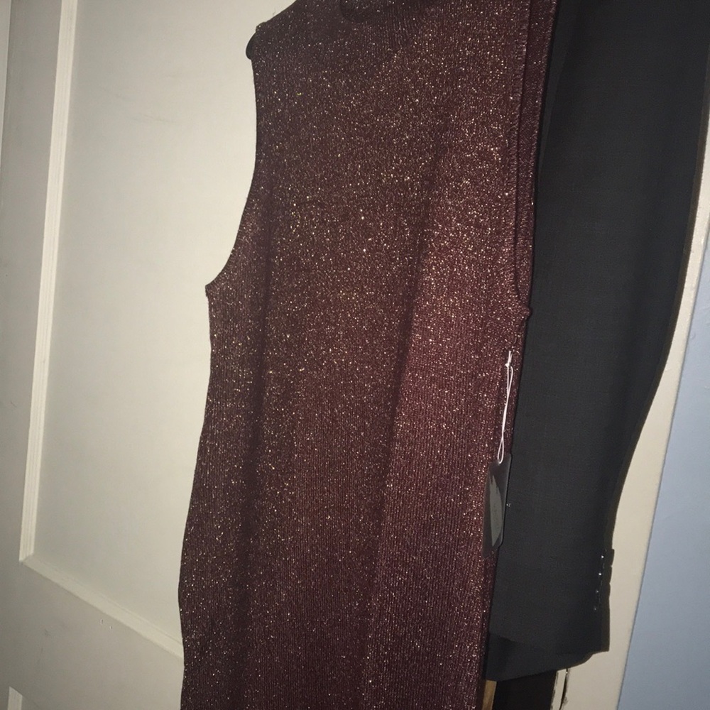 Sleeveless sweater dress